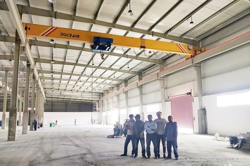 10ton LDC type single girder overhead crane in Qatar 3