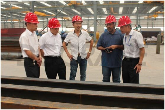 customer visit the factory and our products