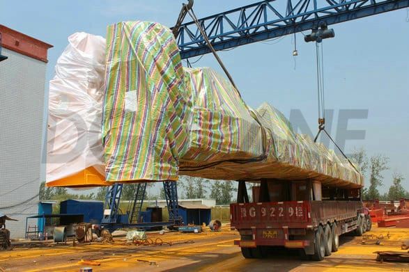 Double girder bridge crane delivery