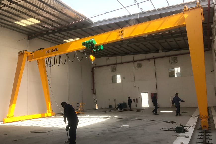 Single girder gantry crane 7