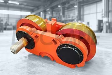 45°split-bearing-box-crane-wheel-assembly