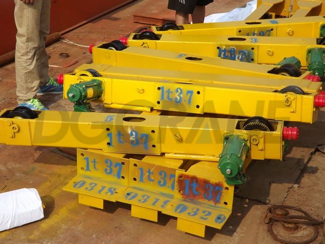 LD model single girder overhead traveling crane with whole steel support structure (1)