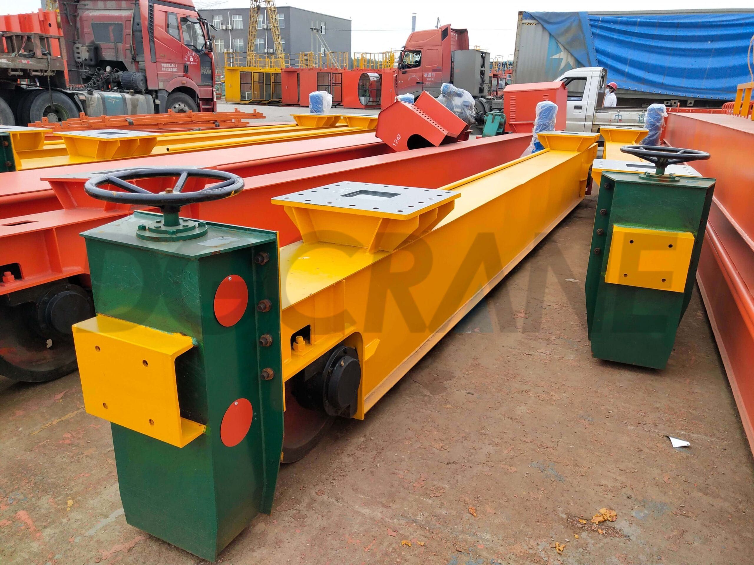 Ground beams of double girder gantry crane scaled