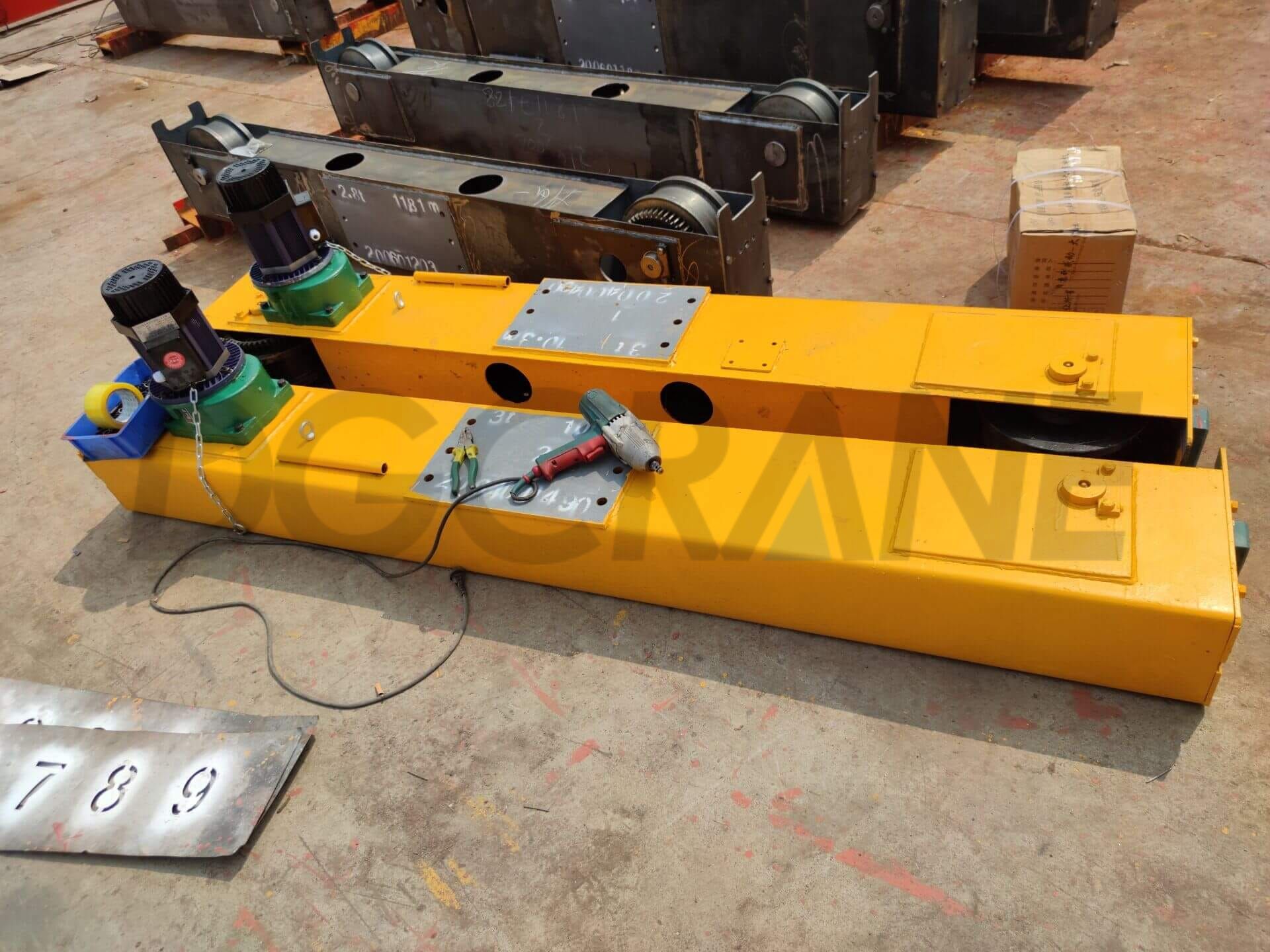single girder overhead crane exported to Uruguay 2