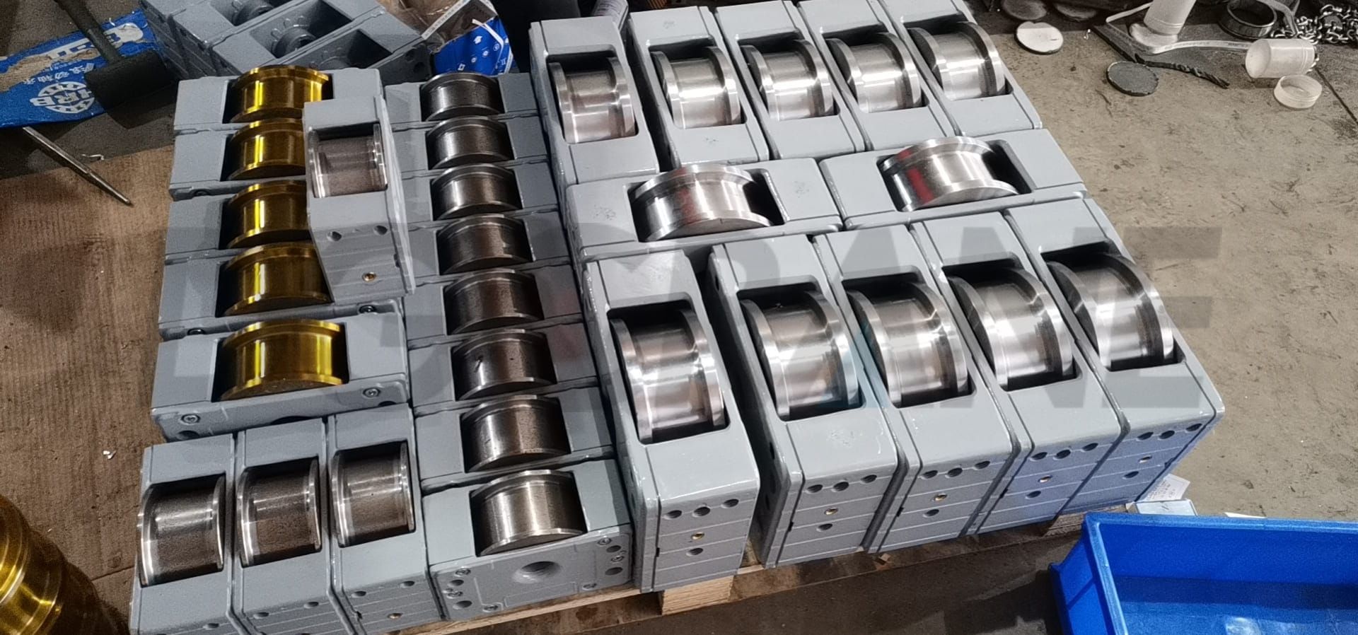 18 Sets DRS Wheel Blocks For Our Colombia Customer DGCRANE