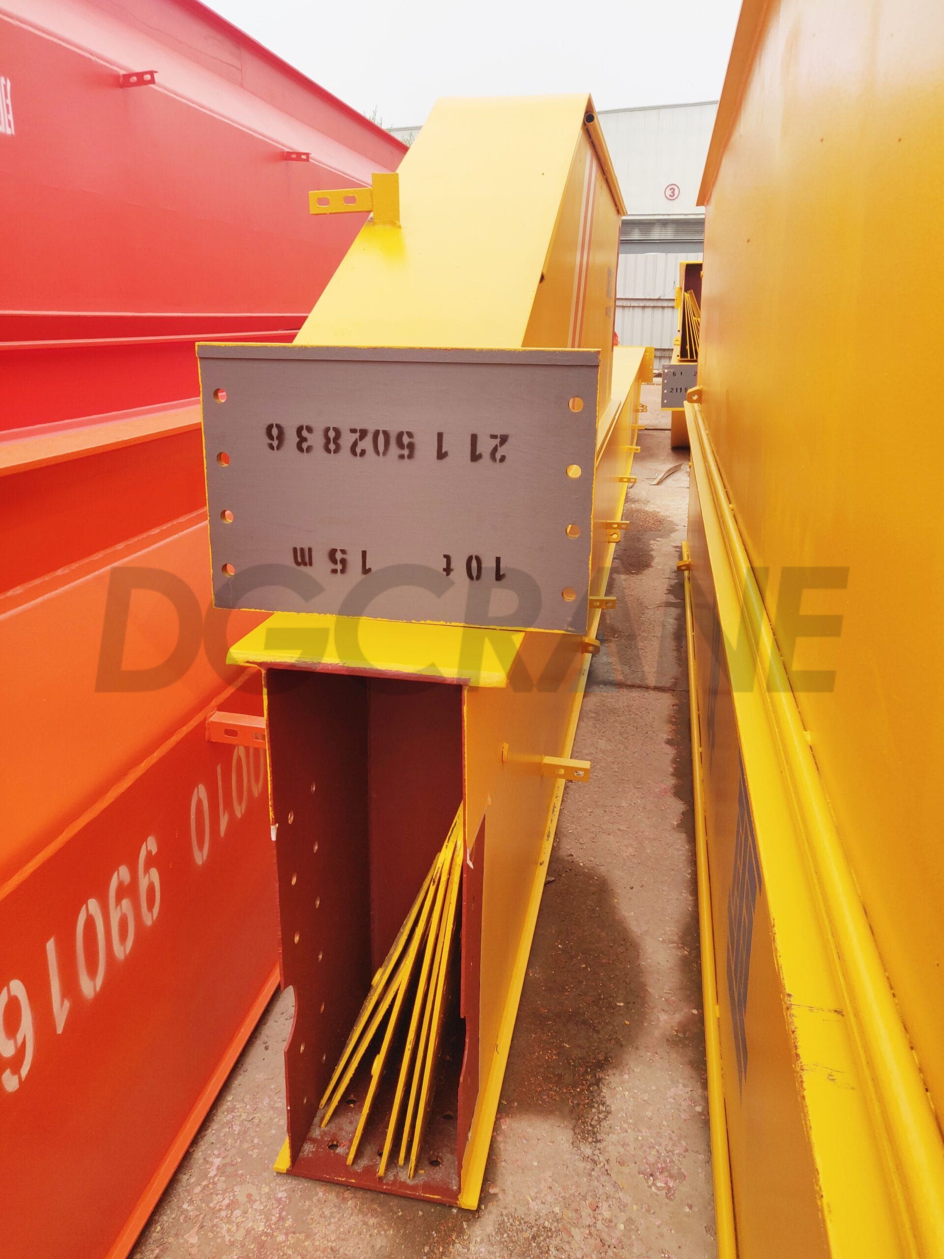 10t S15m single girder overhead crane main girder scaled