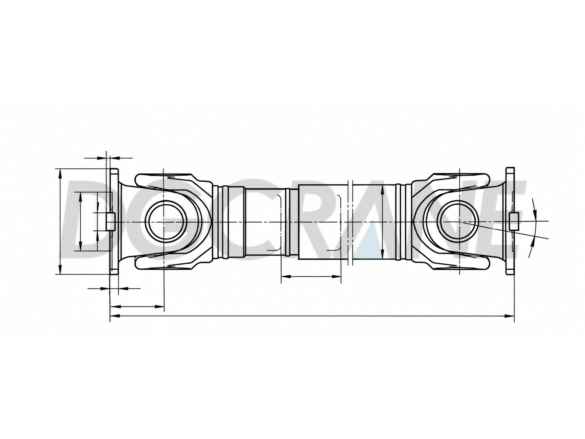 Pagguhit ng crane universal joint coupling
