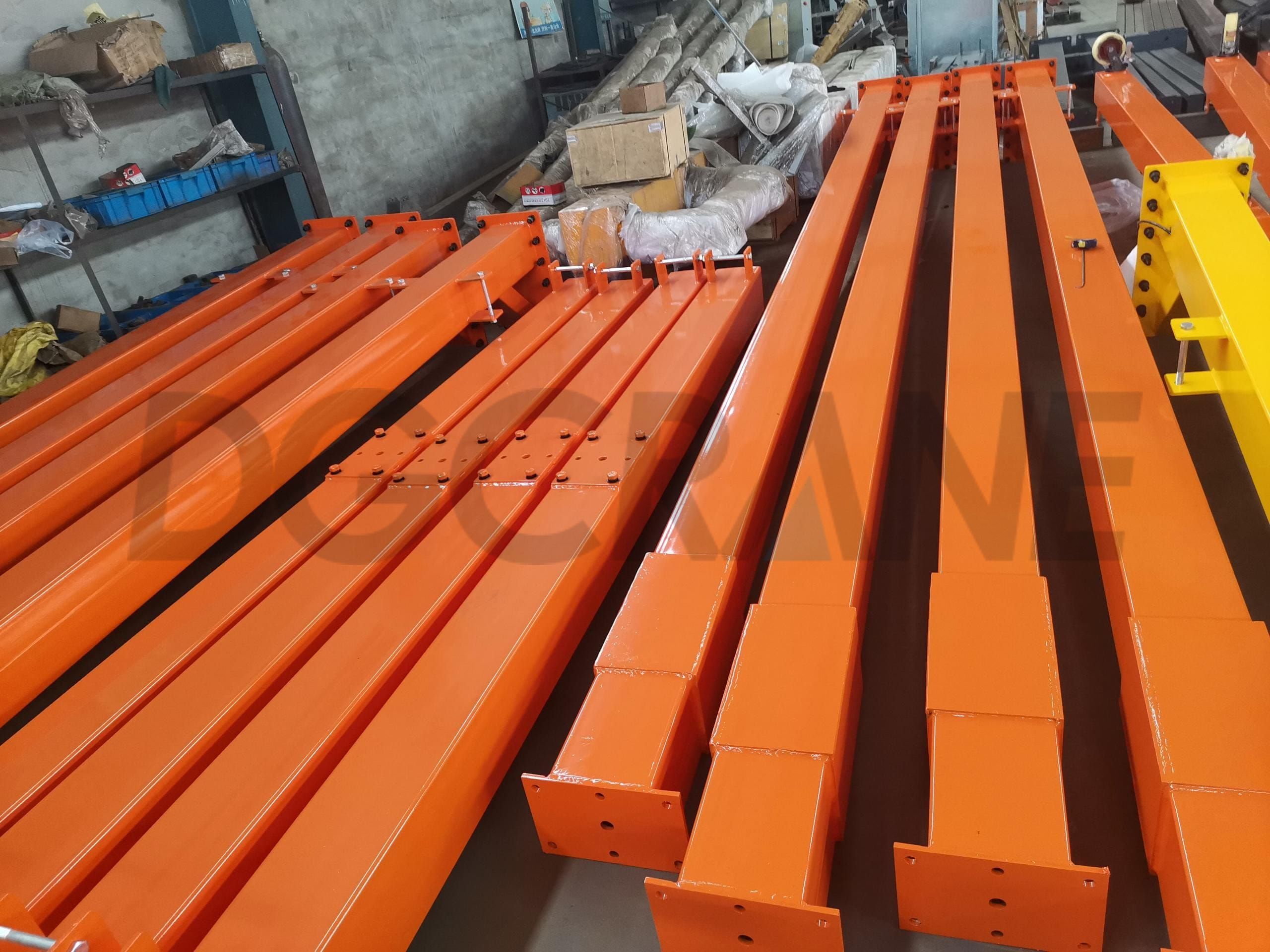 Main beams and support legs of 3t and 5t mini gantry cranes