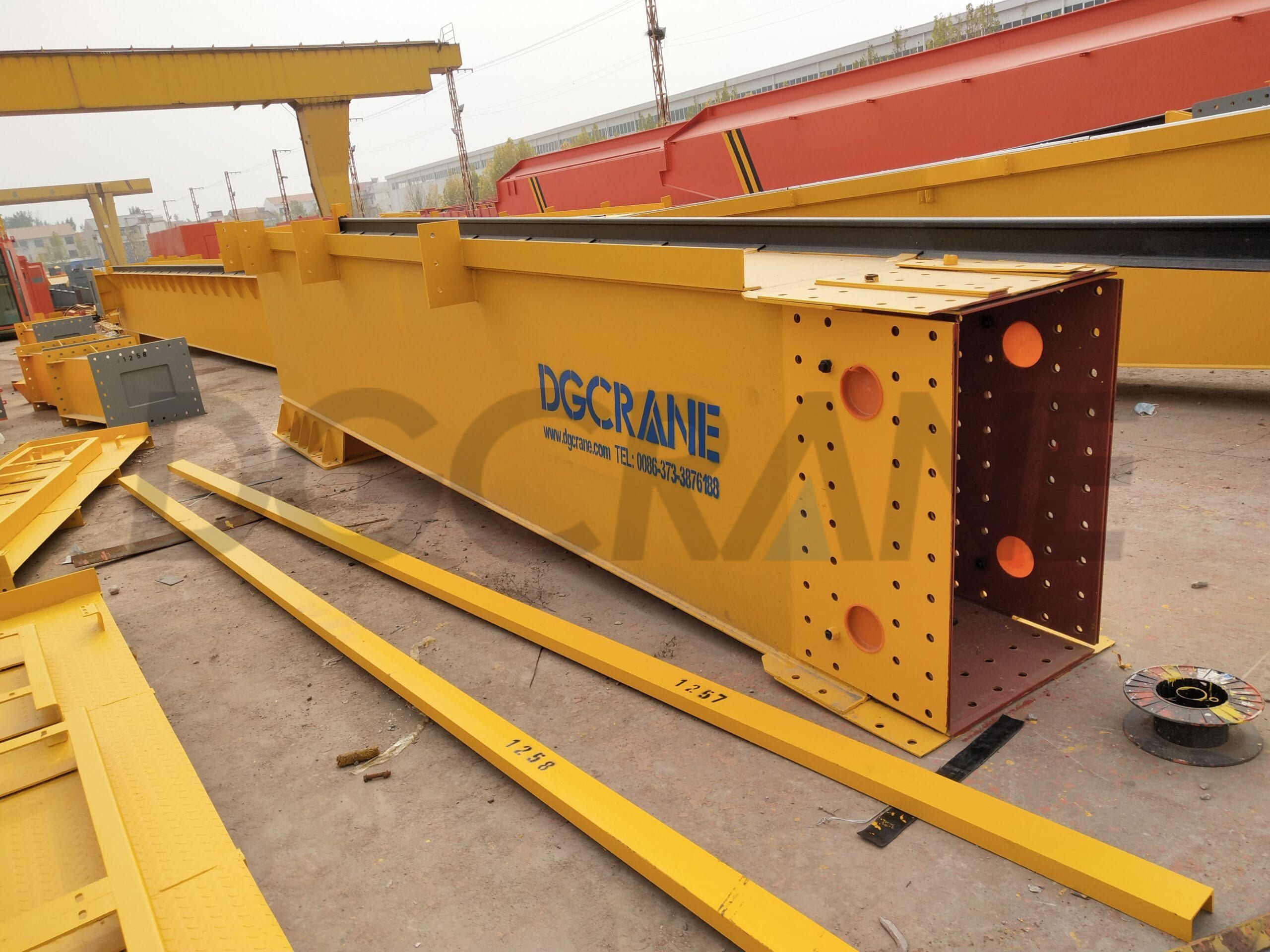 Mihimili kuu ya mihimili miwili ya gantry crane1 iliyopimwa