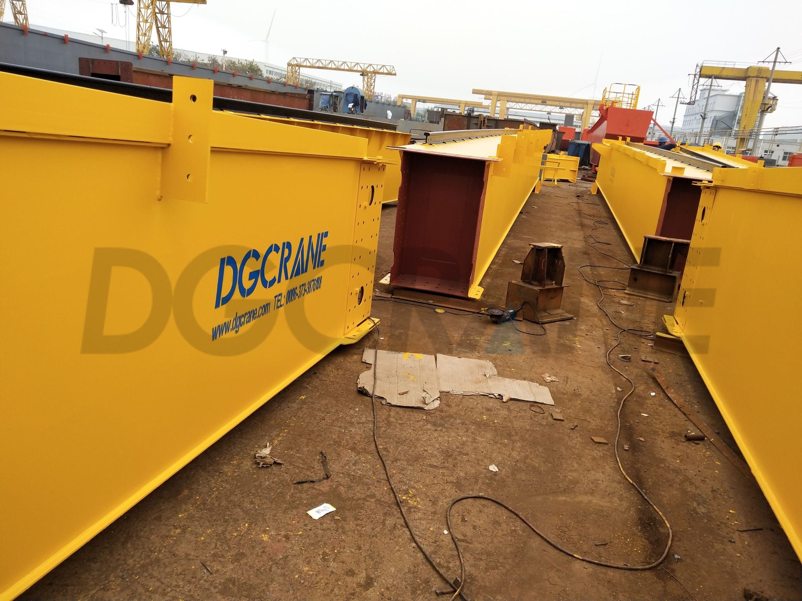 Mihimili kuu ya mihimili miwili ya gantry crane2 iliyopimwa