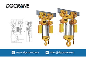 Polipasto eléctrico con trole 15t 25t