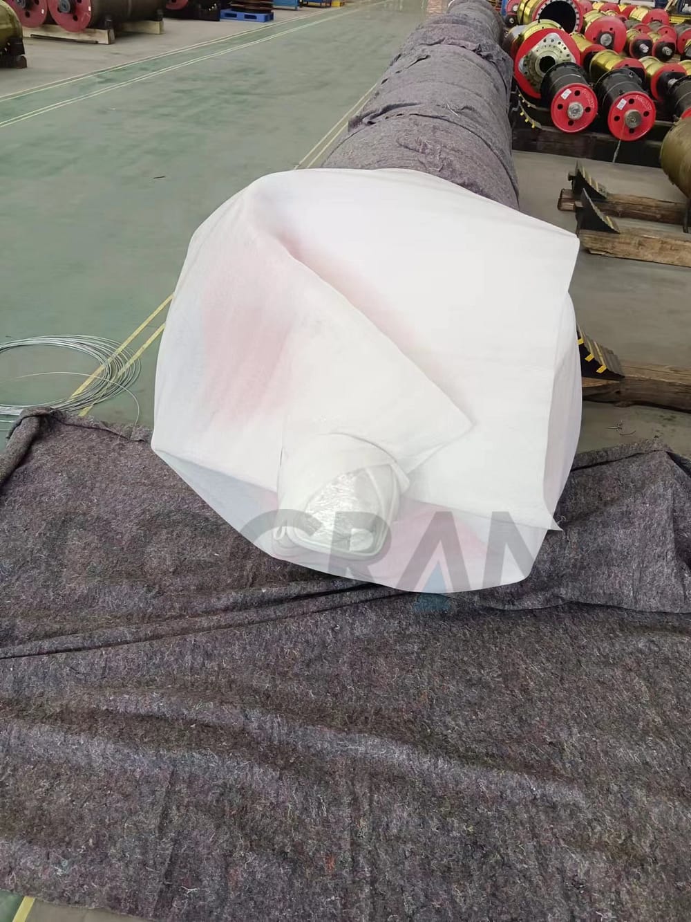 packaged wire rope drum
