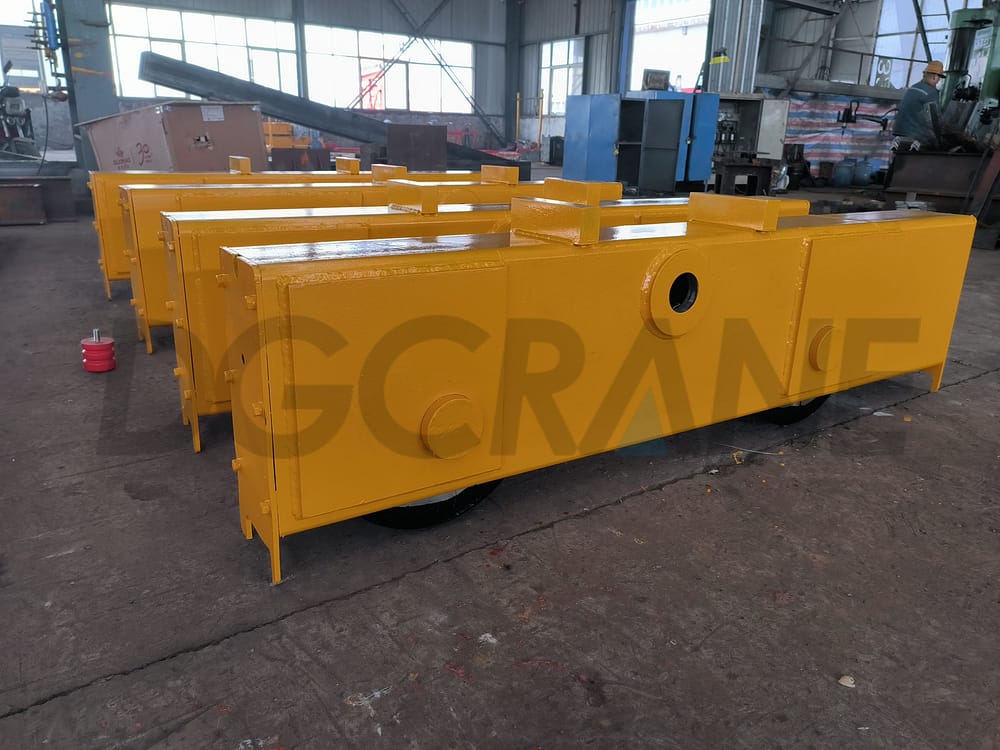 Seti za magurudumu ya kusafiria ya tani 20 za girder gantry crane zilizopimwa