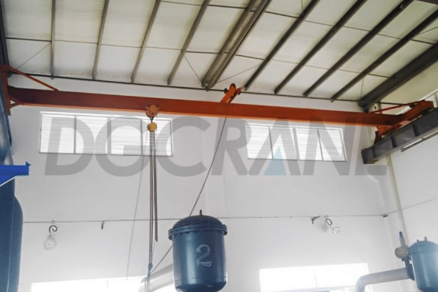 2 Tani Mwongozo Single Girder Overhead Crane