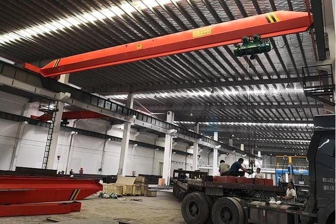 جرثقیل سربار الکتریکی 20 تنی تک تیر 2 1