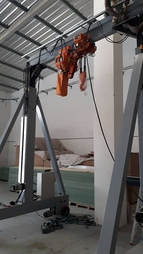 Cases5 Portable Gantry Crane Exported to Senegal watermarked
