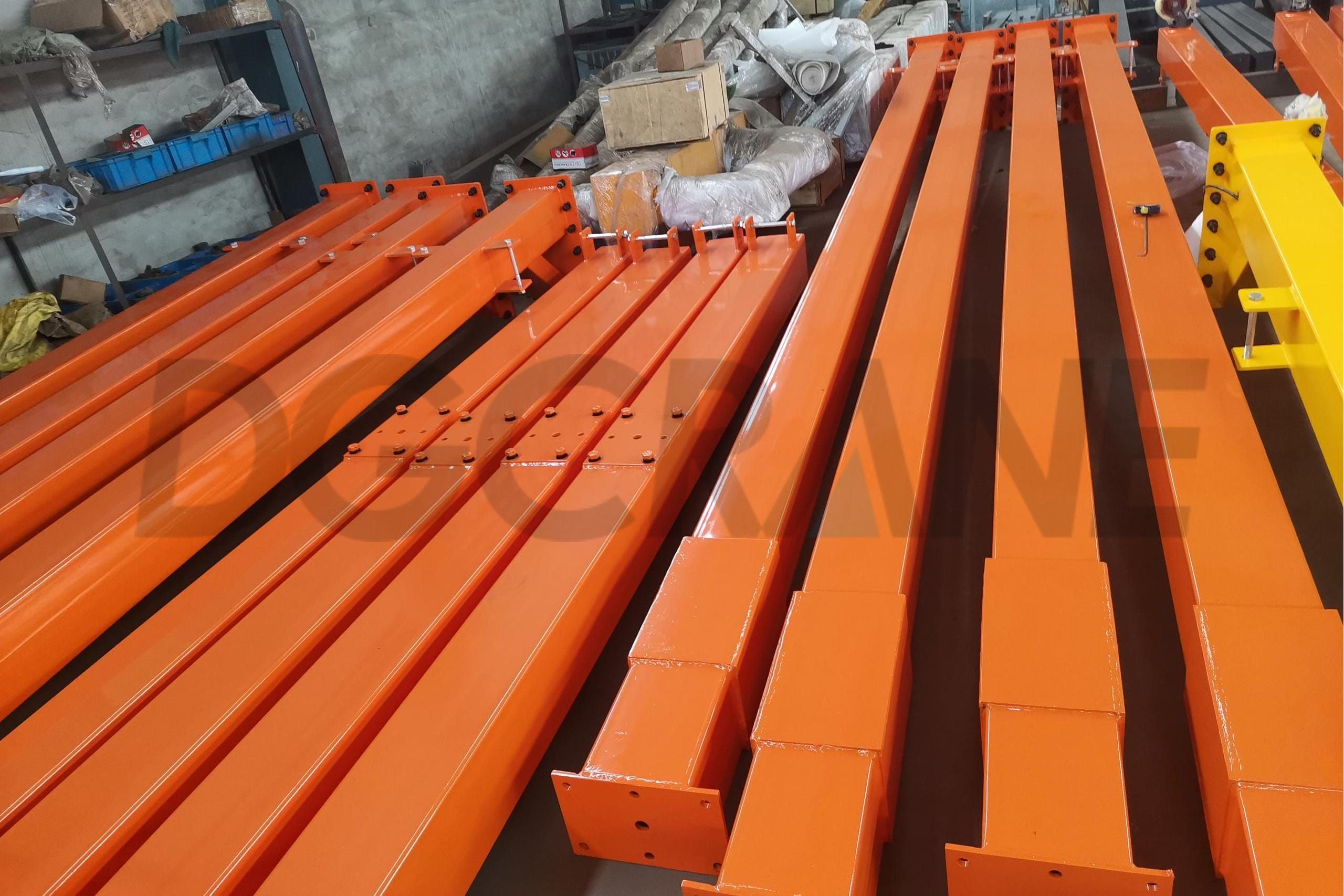 Balok utama dan kaki penyangga derek gantry mini 3t dan 5t