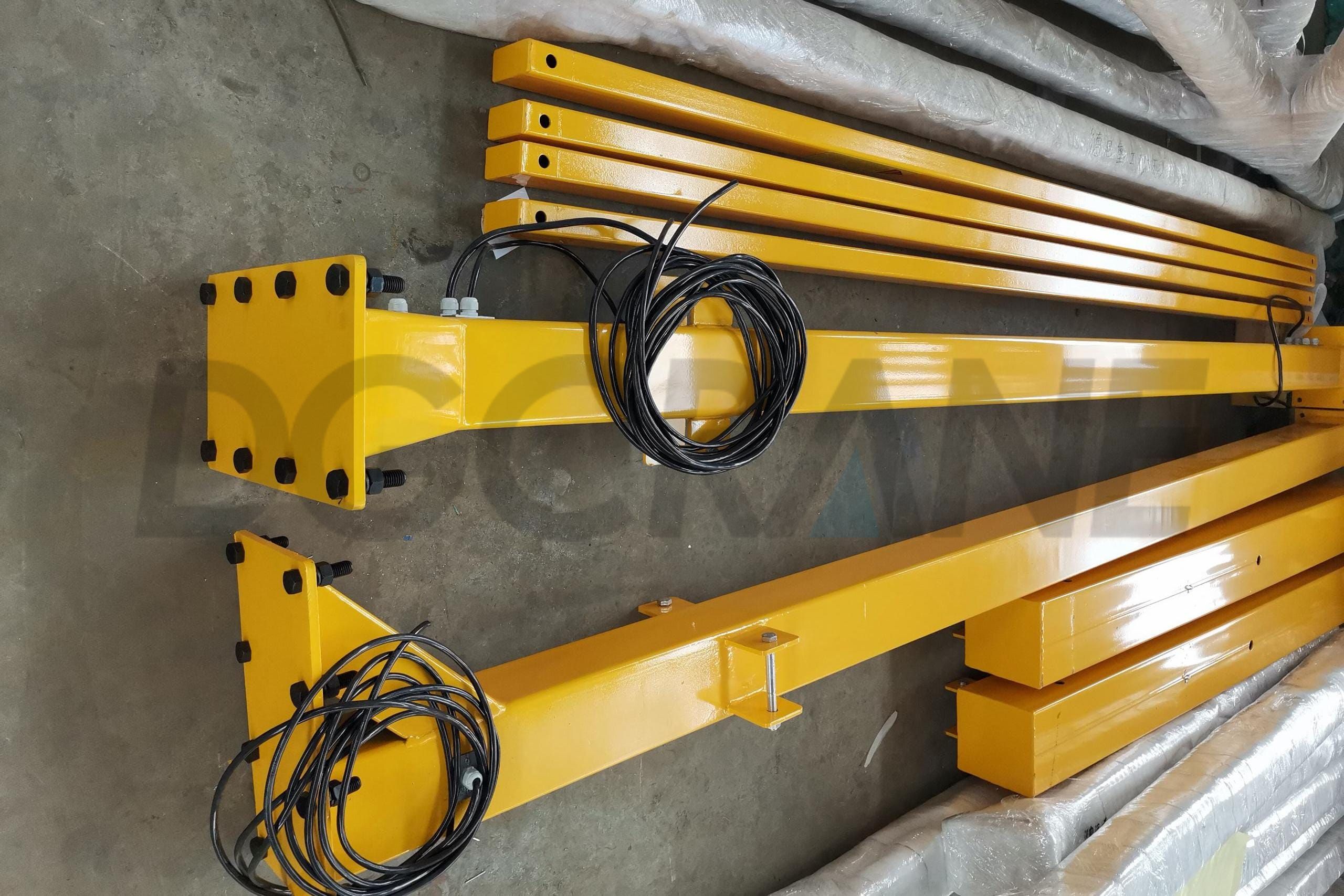 Kaki penyangga dan penyangga miring dari 3t mini gantry crane listrik sepenuhnya