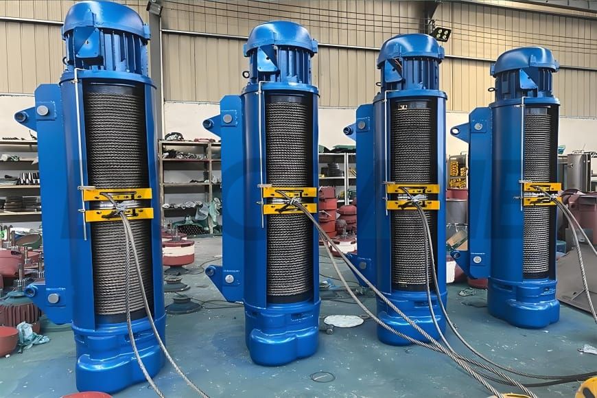 Applications of Cast Iron Rope Guide Electric Wire Rope Hoists 1