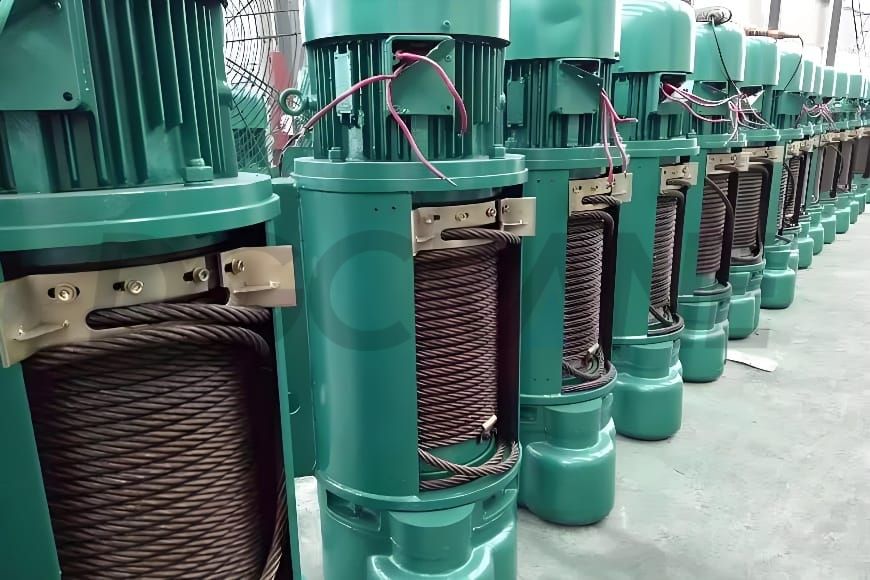 Applications of Cast Iron Rope Guide Electric Wire Rope Hoists 2