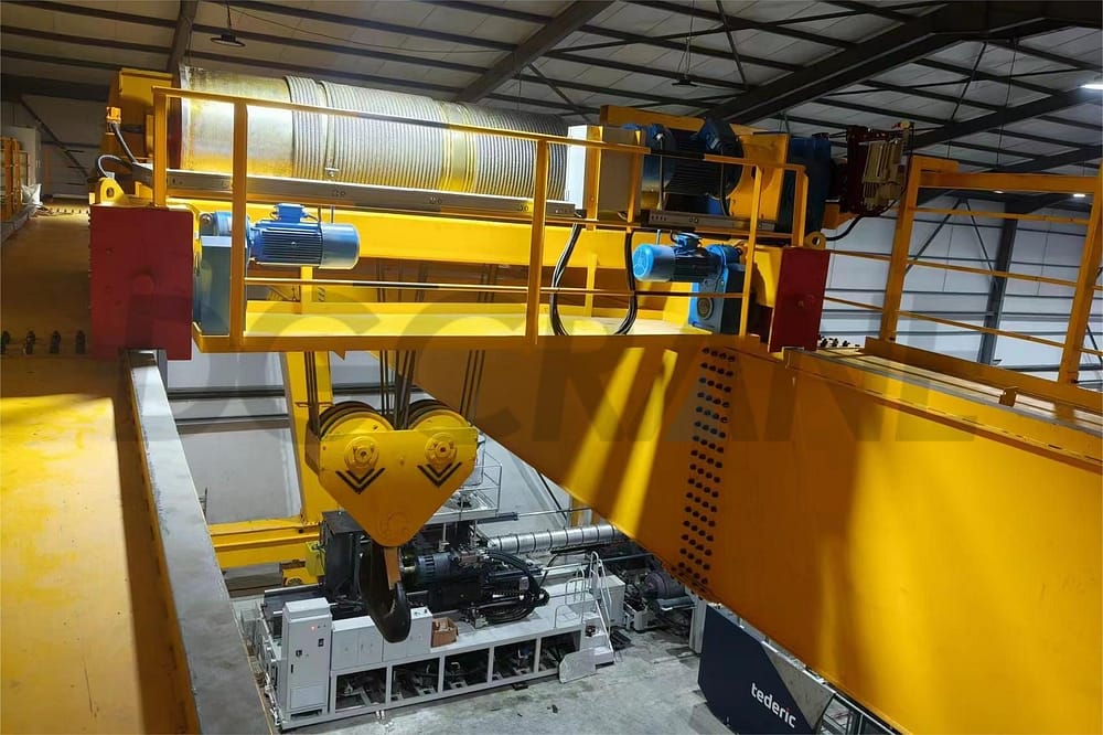 MG 100t Double Girder Gantry Crane Selesai pemasangan 3 tera air