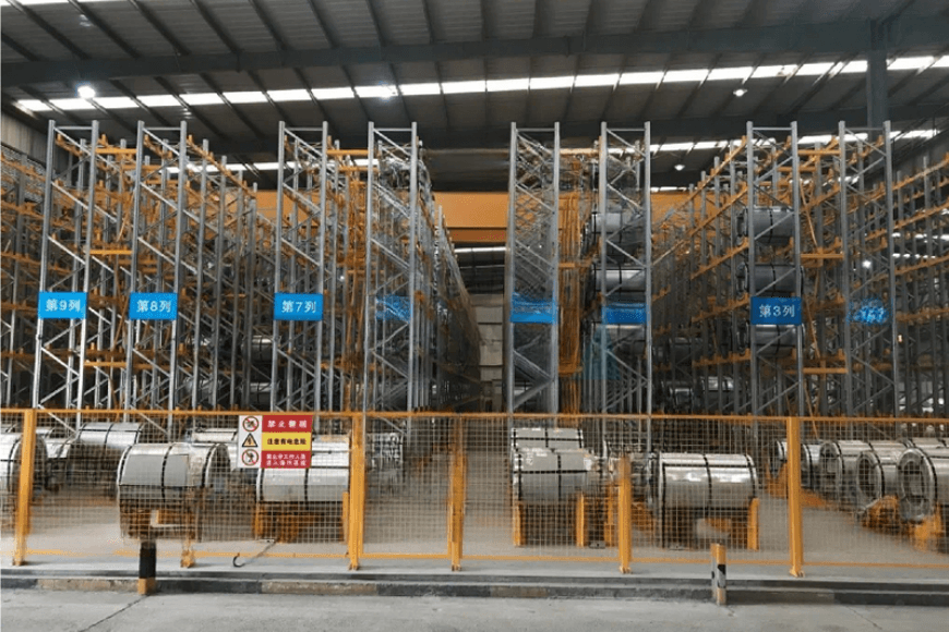 Lagerkran Cases Intelligentes Hochhauslager für Stahlcoils 2 1