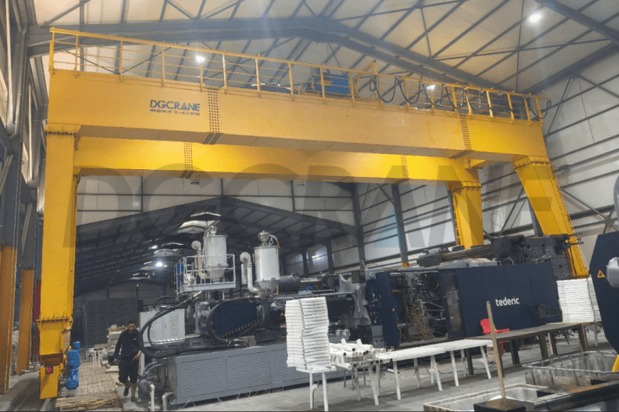 MG 100t Double Girder Gantry Crane Imewasilishwa Algeria