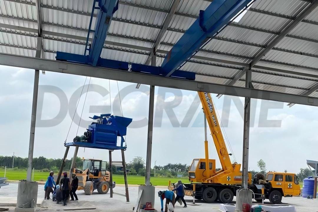 Overhead Crane Cement Products Lifting and Handling Project2