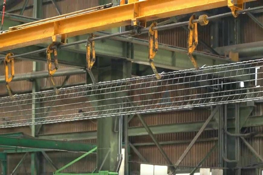 Rebar Cage Handling Spreader for Concrete Pile Precast Workshop