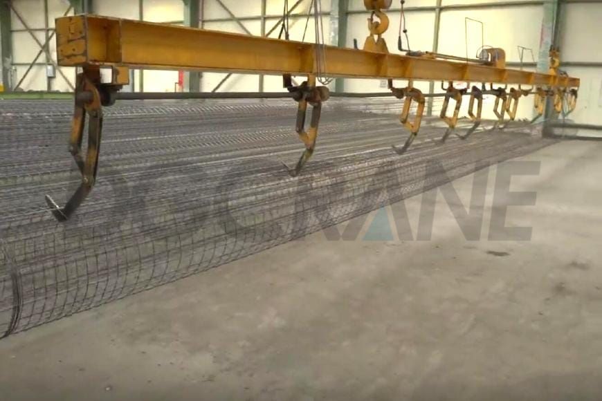 Rebar Cage Handling Spreader for Concrete Pile Precast Workshop2