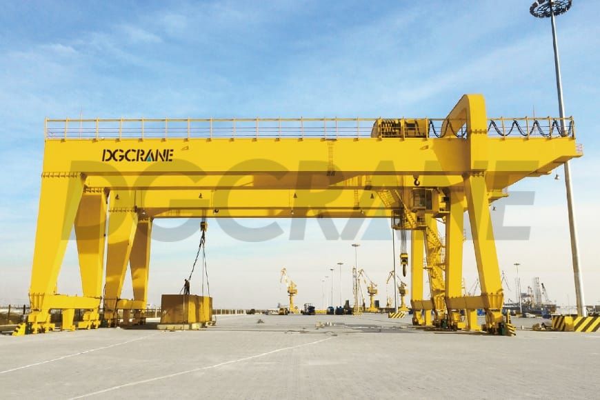 Crane Moja ya Cantilever Gantry Crane 45 Tani Double Girder Gantry Crane Imewasilishwa kwa