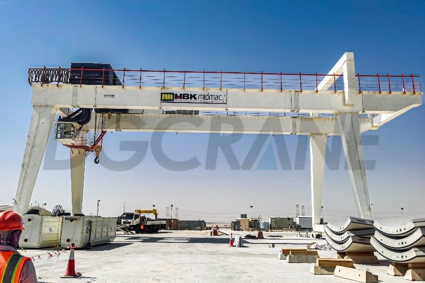 Single Cantilever Gantry Crane MG 60t Double Girder Gantry Crane Imewasilishwa kwa Qatar