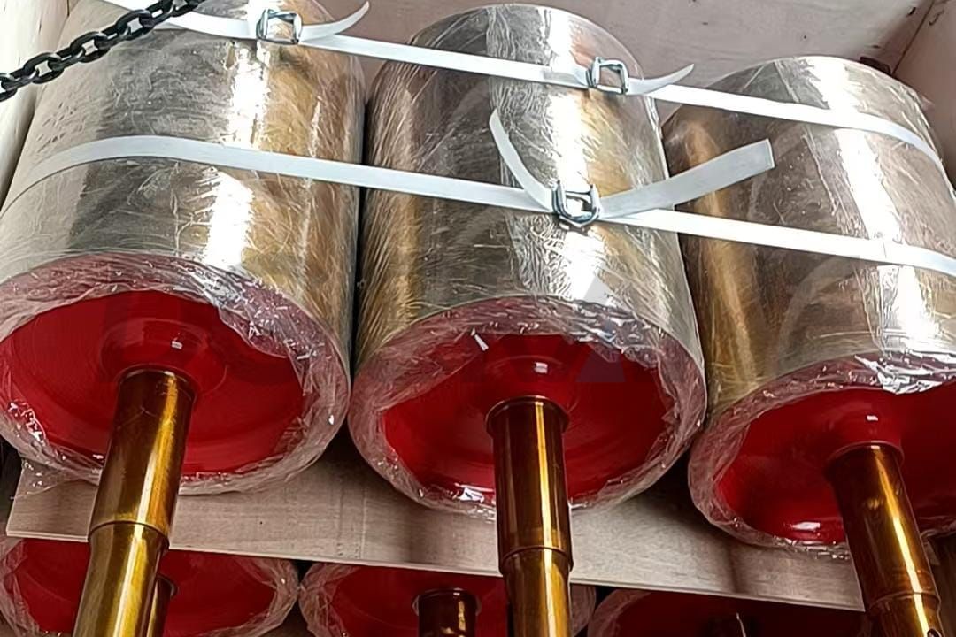 Rolos de suporte de guindaste com eixo 4