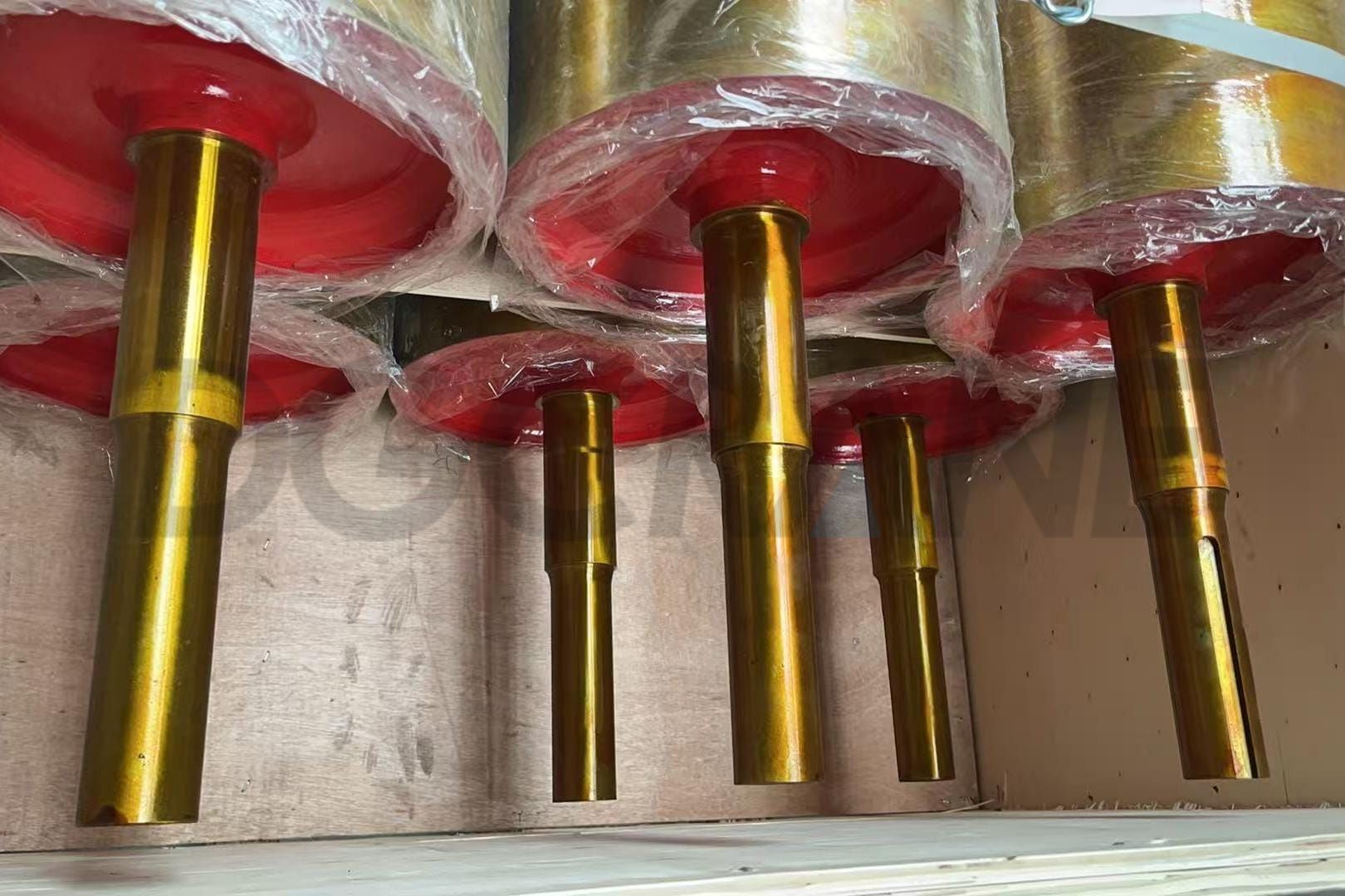 Rolos de suporte de guindaste com eixo 5