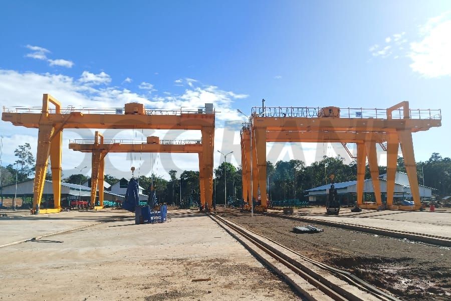 Indonesia Case 1 16T MGZ Double Girder Gantry Crane for Timber Mill 3 1