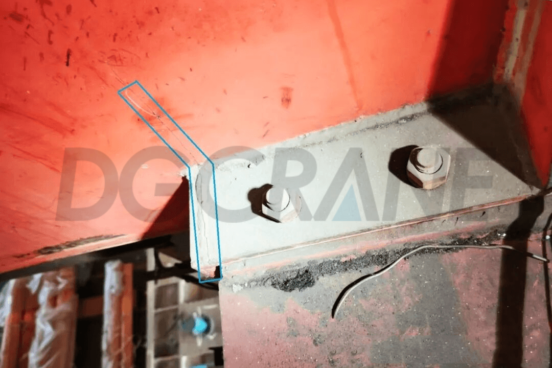 Single Girder Crane Main Beam End Crack Repair Analysis