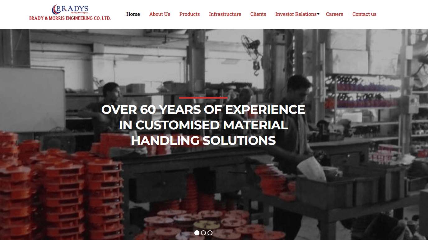 Brady Morris Engineering Co. Ltd vattenmärkt