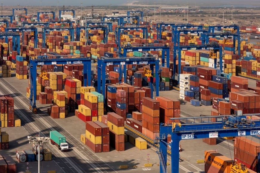 Hamn och logistik i Indien vattenmärkt