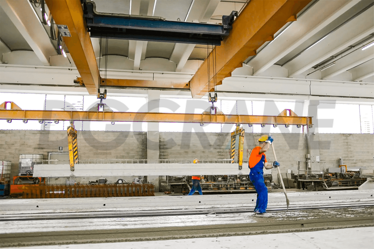 bovenloopkranen gebruikt voor de bouwmaterialenindustrie