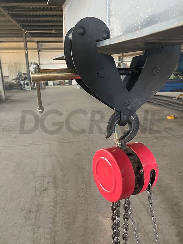 Pengapit Pengangkat Rasuk dengan Cincin untuk Suspensi Hoist