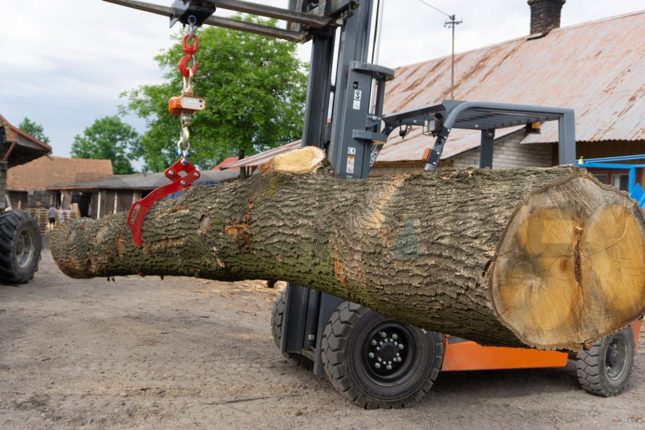 penyepit pengangkat kayu tugas berat