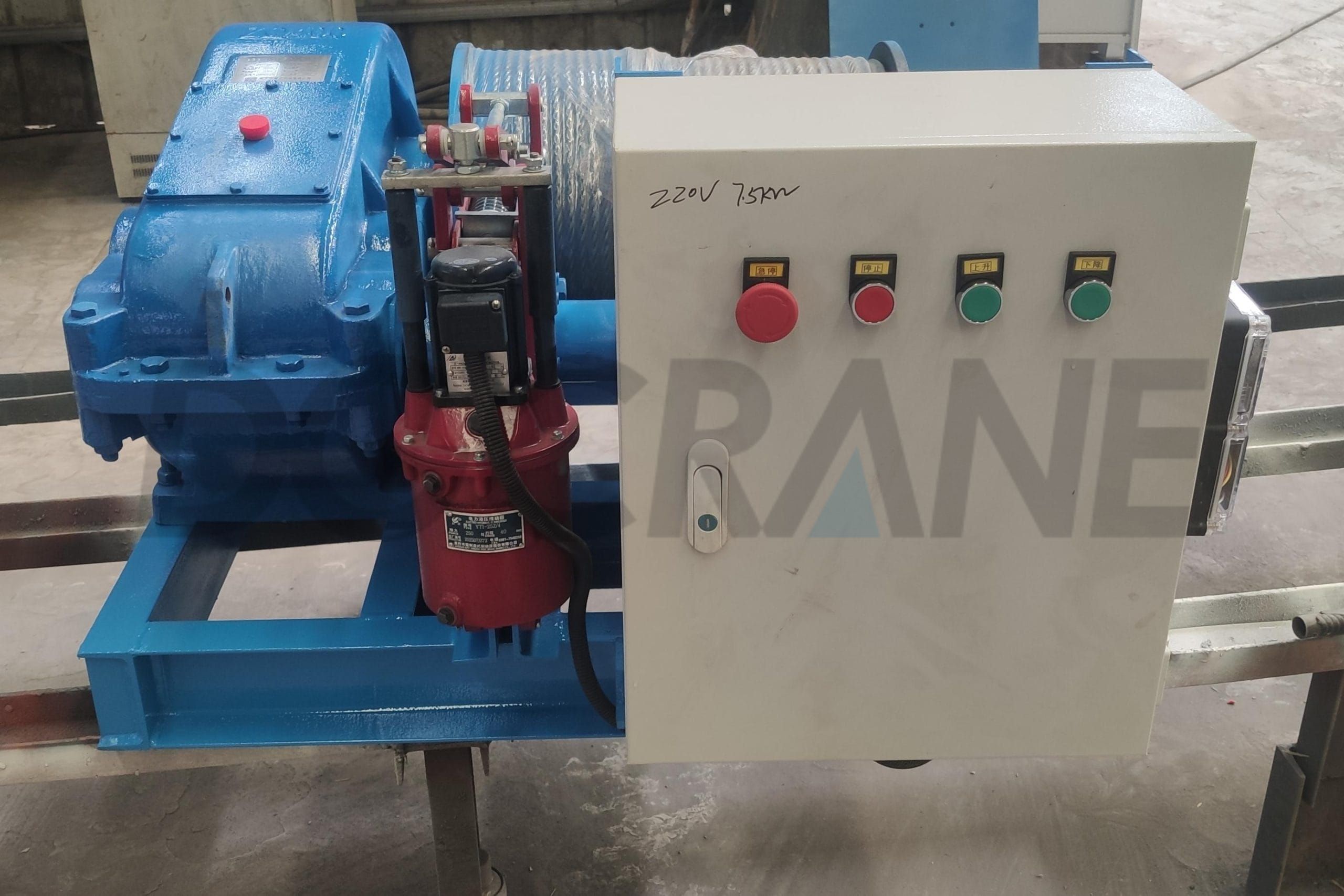 2T इलेक्ट्रिक विंच स्केल्ड