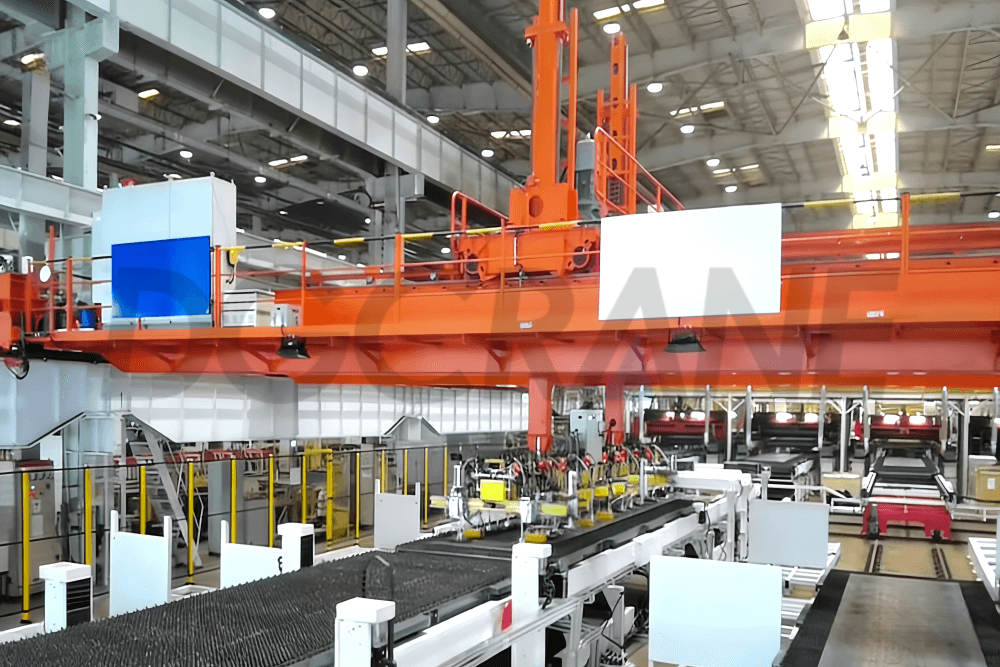 Automative steel plate handling overhead crane