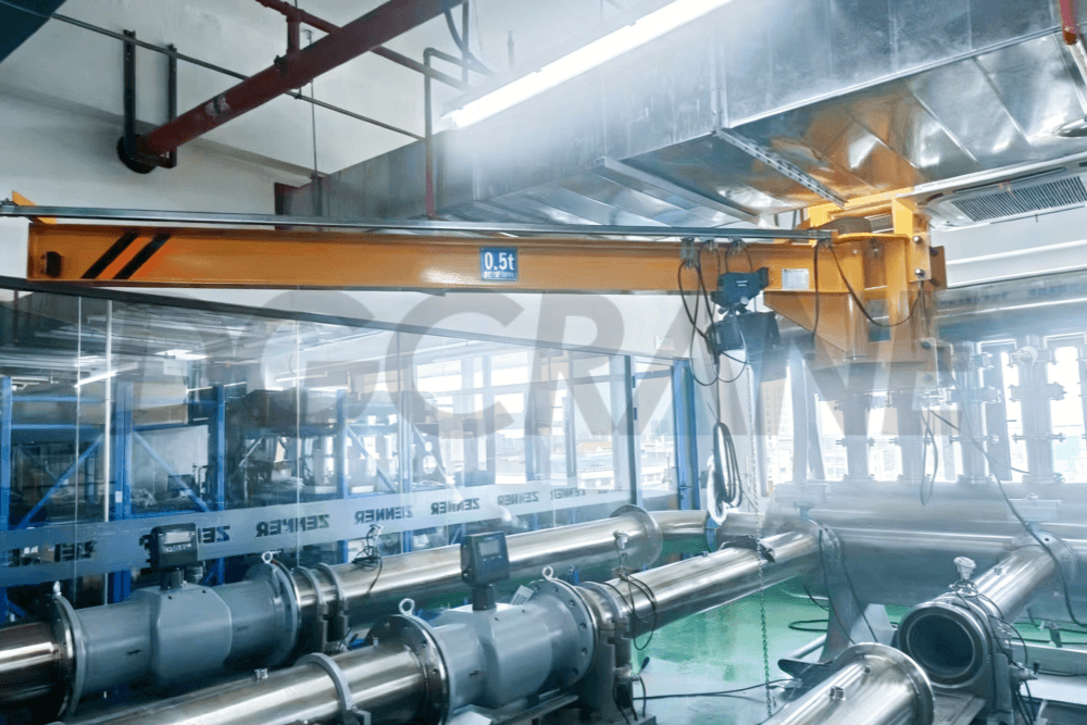 Gru a bandiera industriale a parete 3