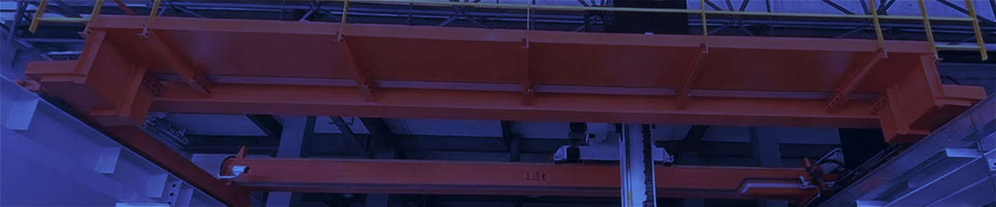 Banner met watermerk van een intelligente bovenloopkraan