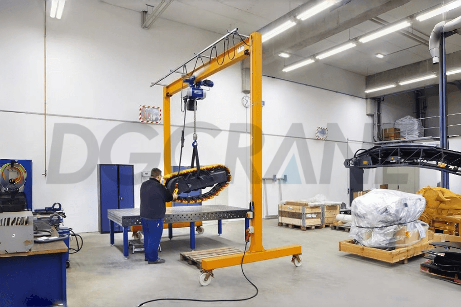 Grúa pórtico portátil manual para reparación y mantenimiento de automóviles