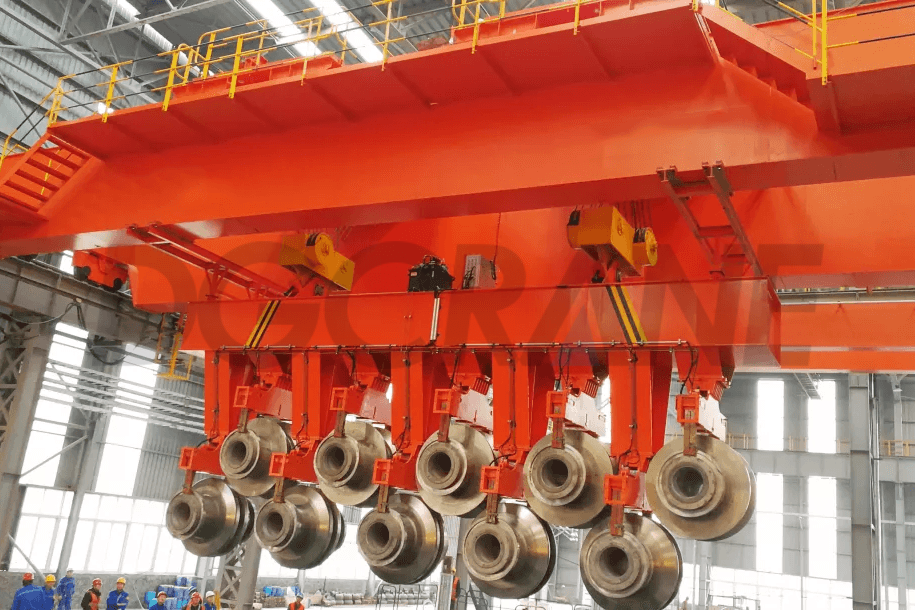 Straightener roller crane