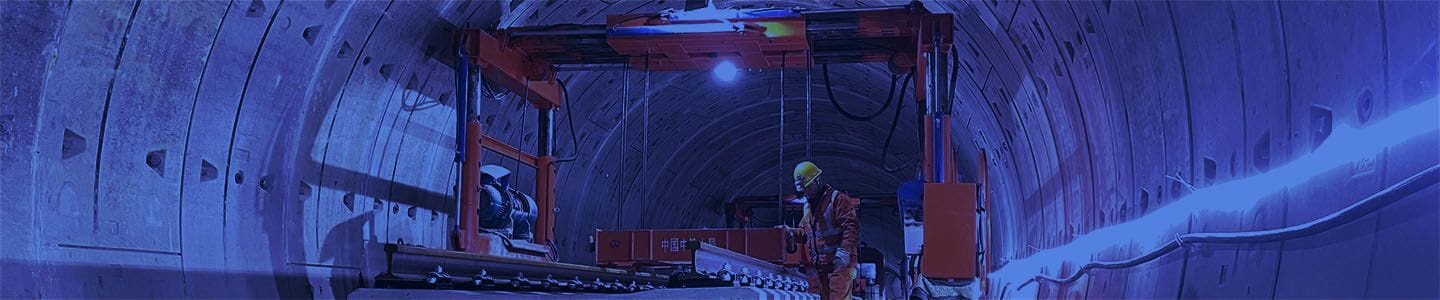 Banner for legging av portalkran for undergrunnsbane med vannmerke