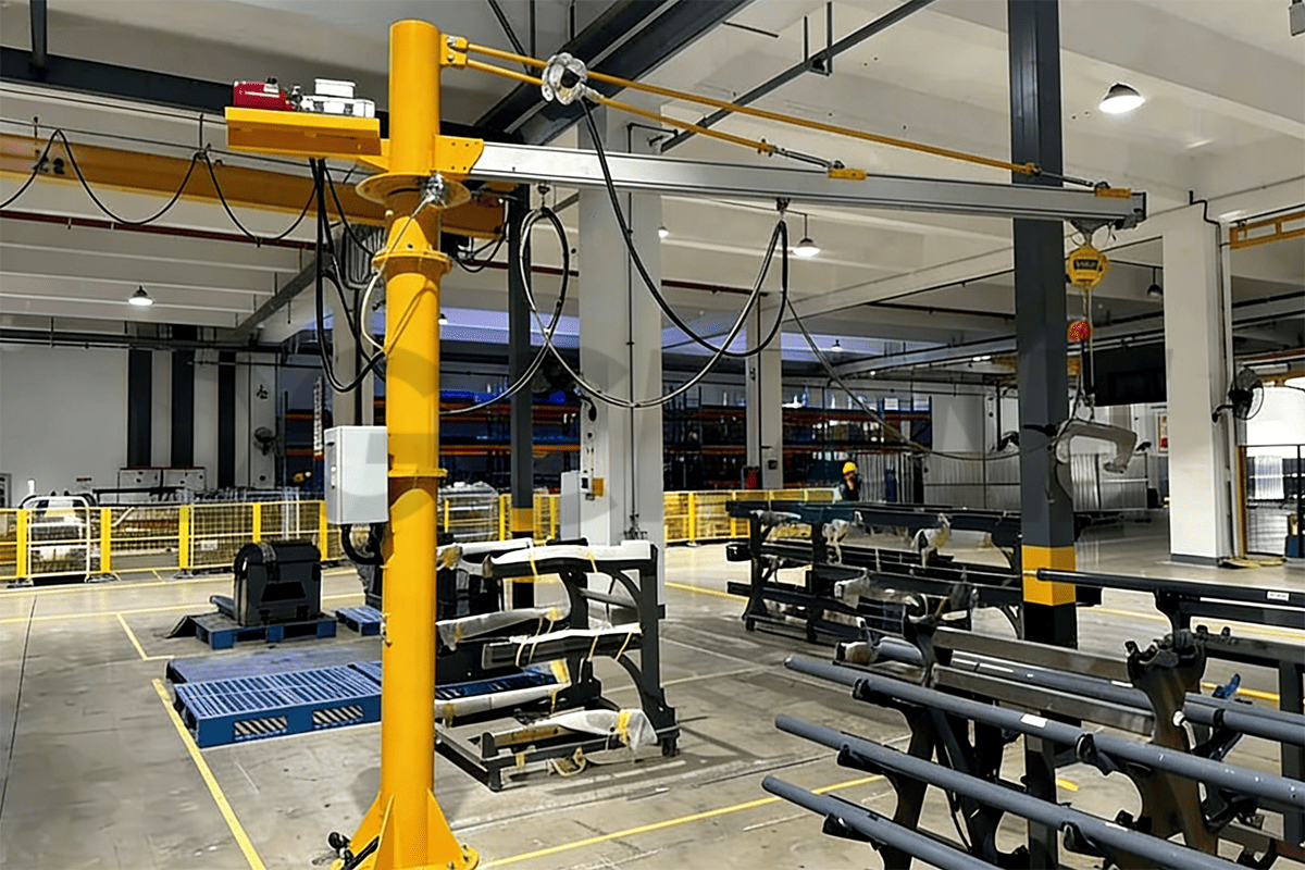 γερανός αλουμινίου με ράγα για εργοστάσιο κατασκευής μηχανημάτων