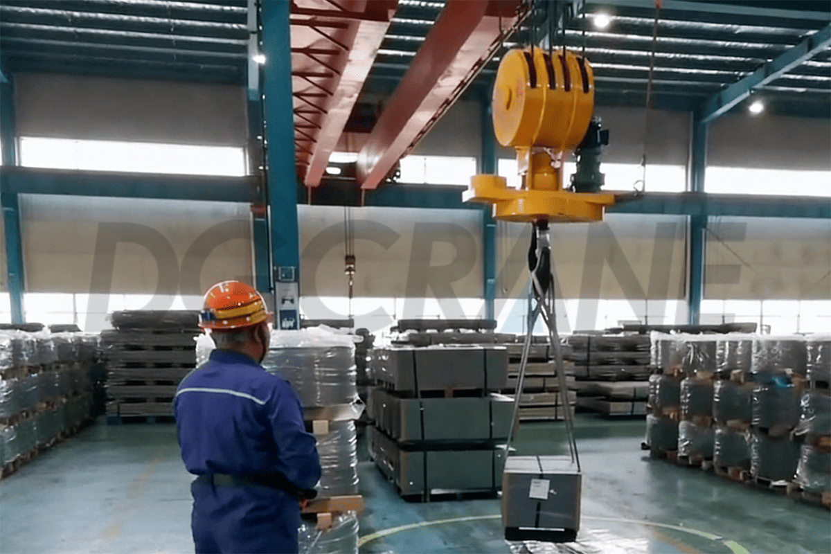 Motorized Rotating Crane Hook Block para sa Pag-stack ng Kargamento